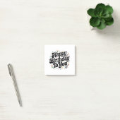 Retro Confetti Verjaardag Post-it® Notes (Kantoor)