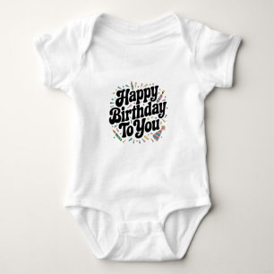 Retro Confetti Verjaardag Romper