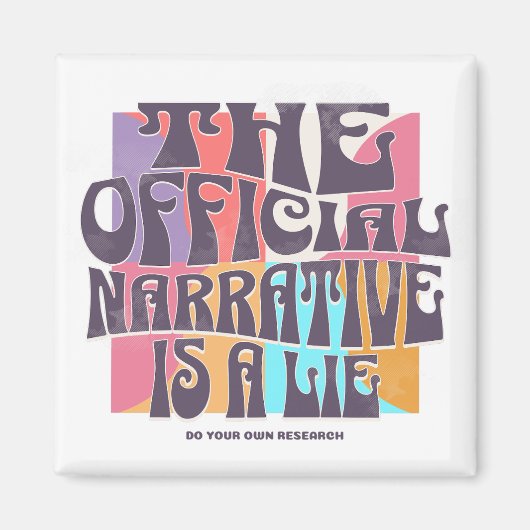 Retro Conspiracy Theory Magneet (Voorkant)