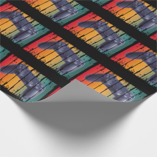 RETRO  CONTROLLER CONSOLE VIDEOSPELLEN GAMER CADEAUPAPIER (Hoek)