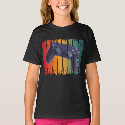 RETRO CONTROLLER CONSOLE VIDEOSPELLEN GAMER T-SHIRT (Voorkant)