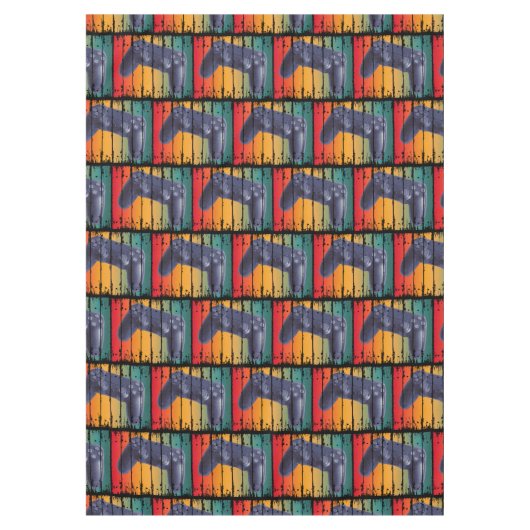 RETRO  CONTROLLER CONSOLE VIDEOSPELLEN GAMER TAFELKLEED (Voorkant)