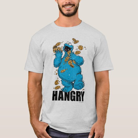 Retro Cookie Monster | Hangerig T-shirt (Voorkant)