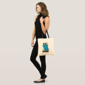Retro Cookie Monster | Hangerig Tote Bag (Voorkant (model))