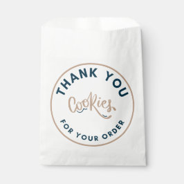 Retro Cookies bedankt voor uw bestelling Bedankzakje