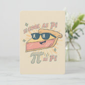 Retro Cool as Pi Party Invitation (Debout devant)