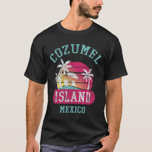 Retro Cool Cozumel Mexico draagt een onderdrukkend T-shirt