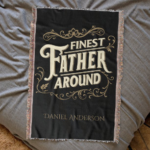 Retro  Cool Elegant Typografie Vader Quote Deken