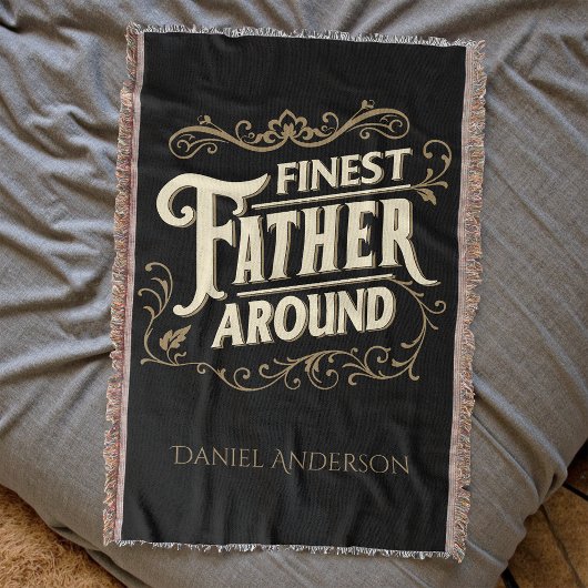 Retro  Cool Elegant Typografie Vader Quote Deken