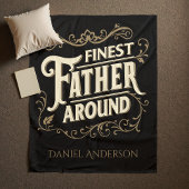 Retro Cool Elegant Typografie Vader Quote Fleece Deken