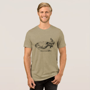 Retro Cool - Koe schedel van Jean Bernard Tri-Blend Shirt
