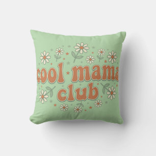 Retro Cool Mama Club Groovy Daisy Moederdag App Kussen