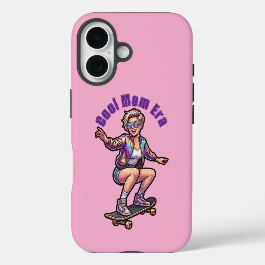 Retro Cool Moeder Tijdperk Aangepaste Tekst Telefo Case-Mate iPhone Case (Achterkant)