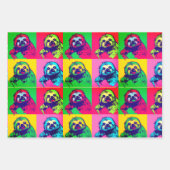 Rétro cool Popart papier d'emballage à paresse (Devant 3)