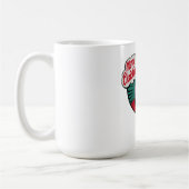 Retro Cool Santa Claus Christmas Koffiemok (Links)