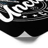 Retro Cool Uncles Club Funny Skeleton New Uncle Me Poster (Hoek)