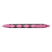 Retro Cool Vintage Argyle Schrijfpens Geschenk Zwarte Inkt Pen (Achterkant)