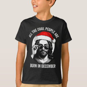 Retro Coole Mensen Worden Geboren In December Chri T-shirt