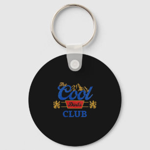 Retro coole vaders club grappige vader vaderdag sleutelhanger