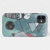 Rétro coque iphone de conception d'âge d'espace de (Dos (Horizontal))