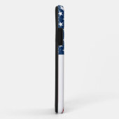 Rétro coque iphone de drapeau américain (Dos/Droite)