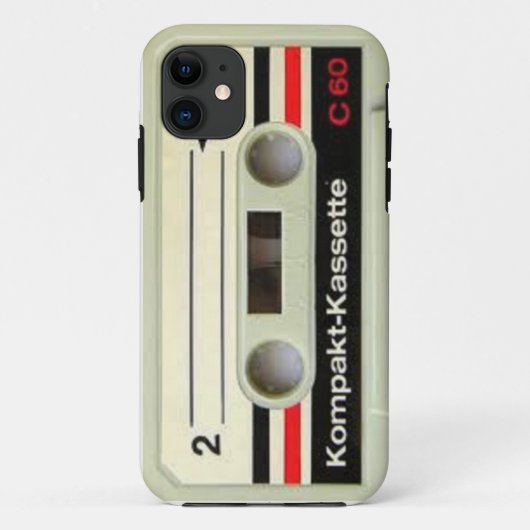 Rétro coque iphone d'enregistreur à cassettes (Dos)