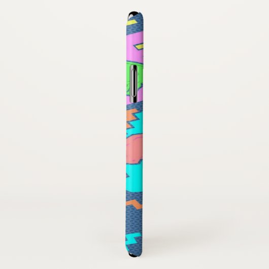 Rétro coque iphone du dinosaure 90s (Dos/Droite)