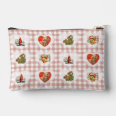 Retro  Coquette Baby Animals Gingham Etui (Achterkant)