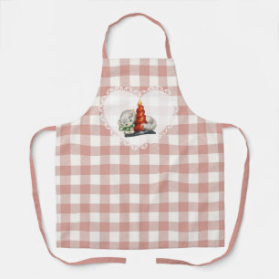 Retro Coquette Baby Dieren Cat Gingham Schort