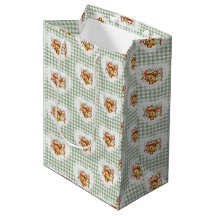 Retro Coquette Baby Dieren Deer Gingham