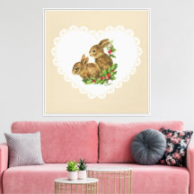 Retro Coquette Pastel Baby Dieren Bunny