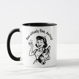 Retro Corgi Hondenliefhebber Gift Mok