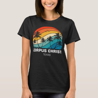 Retro Corpus Christi Beach Texas TX  Vacati T-shirt