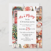 Retro Country  Vrolijk Kerstfeest Kaart (Voorkant)