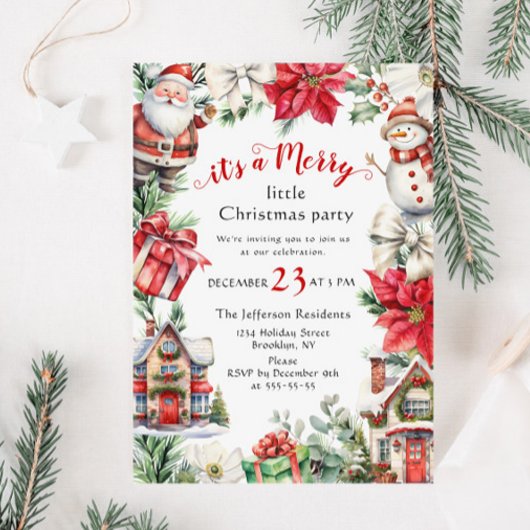 Retro Country Vrolijk Kerstfeest Kaart