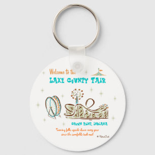 Retro 'County Fair' Sleutelhanger