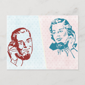 Retro Couple Briefkaart