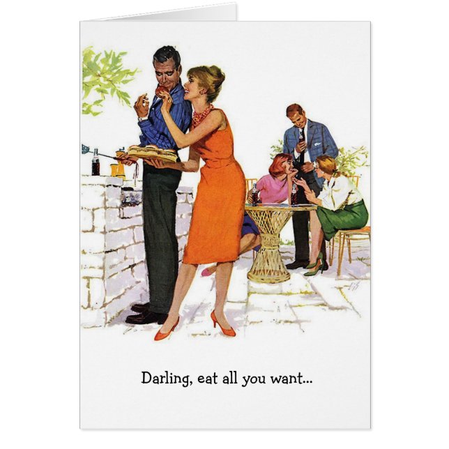 Retro Couple - Farting in Bed, (Voorkant)