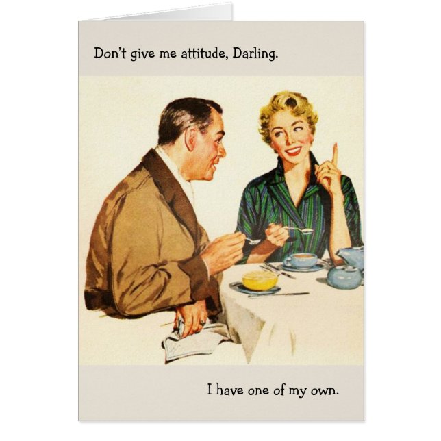 Retro Couple - geef me geen houding, (Voorkant)