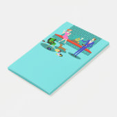 Retro Couple met Dog Post-It Notes (Schuin)