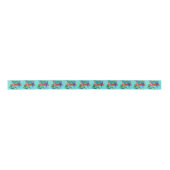 Retro Couple met Dog Satin Ribbon Lint (Voorkant)