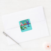 Retro Couple met Dog Stickers (Envelop)