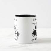 Retro Couple on Date Funny Coffee Humor Mok (Midden)