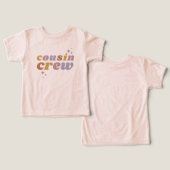 Retro Cousin Crew | Overeenkomende Kinderen (Ontwerp Voorkant & Achterkant)