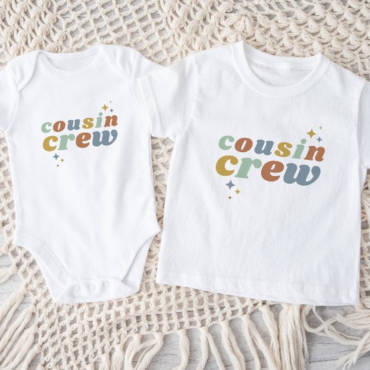 Retro Cousin Crew | Overeenkomende Kinderen Romper