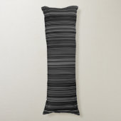 Rétro coussin blanc noir de corps de rayure de (Devant (Vertical))
