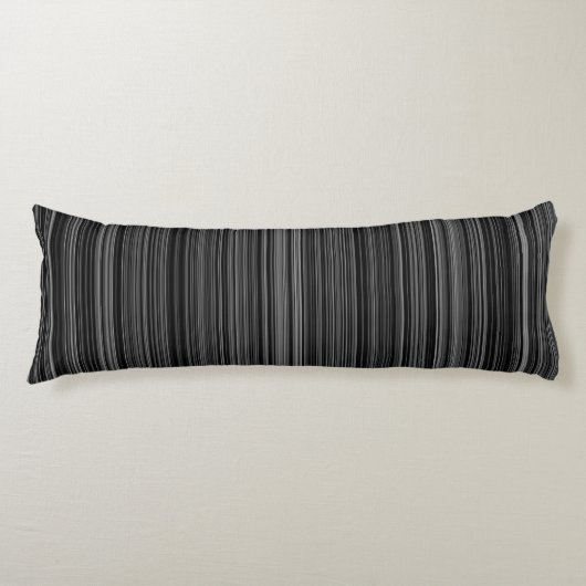 Rétro coussin blanc noir de corps de rayure de (Devant)