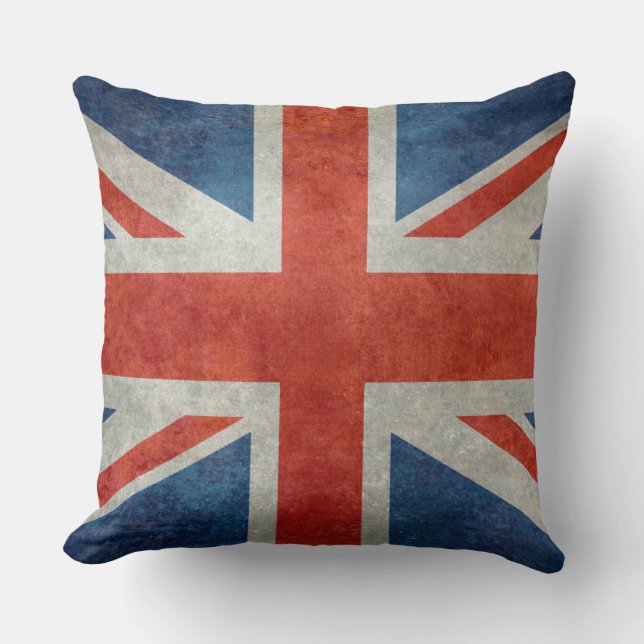 Rétro coussin de style de drapeau britannique (Recto)
