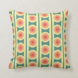 Rétro coussin turquoise et rose