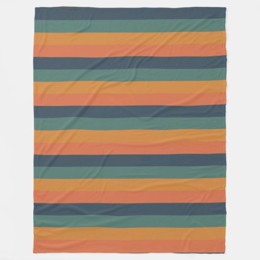 Rétro couverture d'ouatine de rayure d'arc-en-ciel (Devant)